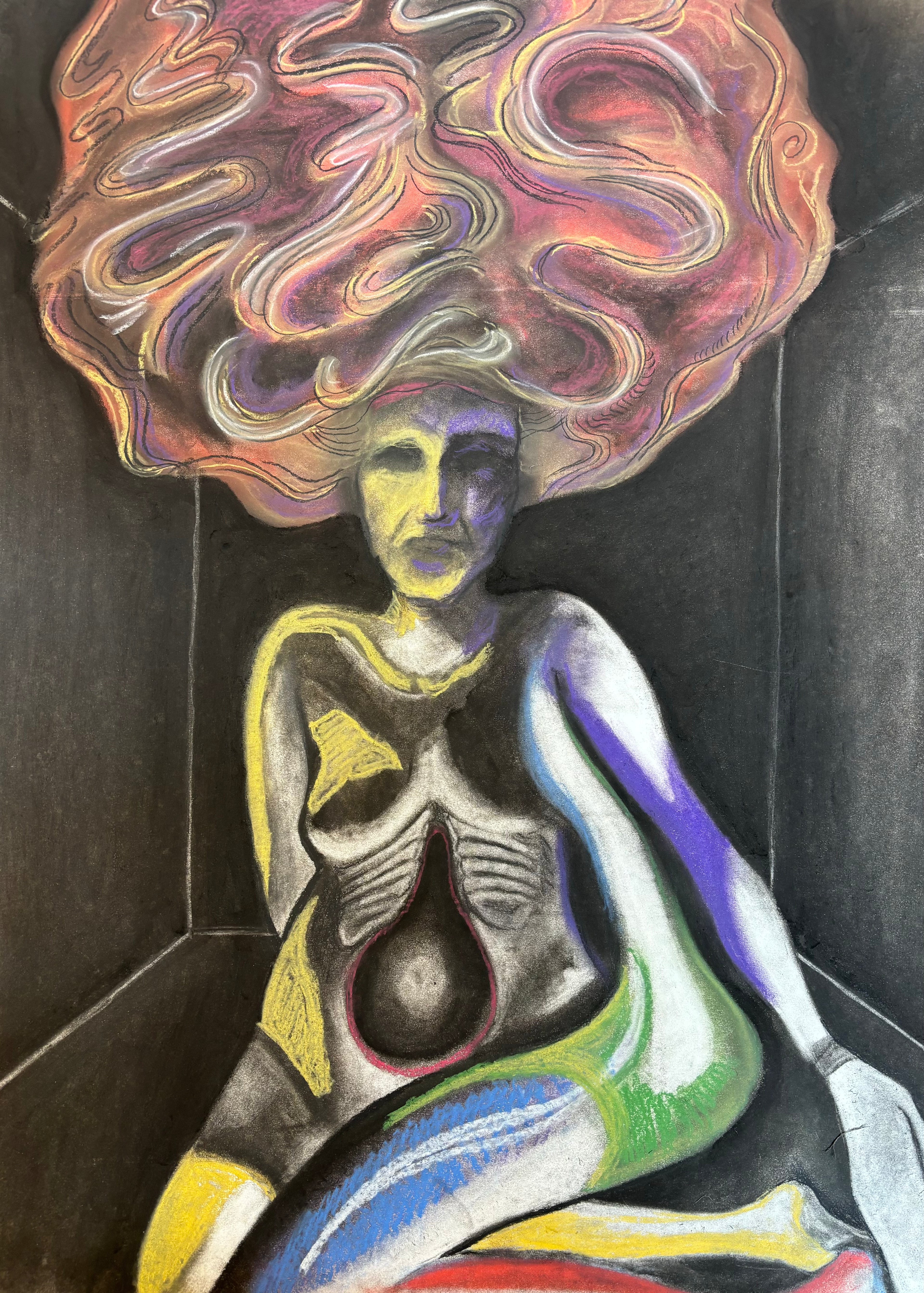 Pictoral Feminine Statue