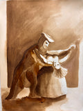Study for "Masked Ball"